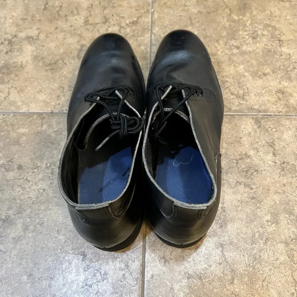 VINTAGE Men' Size‎ 12.5 Biltrite Steel Toe EH Chukka Work Leather Black Boots